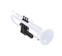 Standard Brass B flat white plastic trumpet instrument for beginners general professional students to play