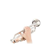 Standard Brass Basic musical instrument for beginners trumpet instrument B-flat wind instrument silver-plated Bb trumpet