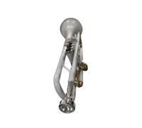 Standard Brass Bb B flat white trumpet colorful gold key brass trumpet with mouthpiece gloves with pressure valve acce