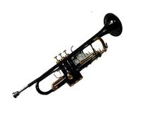 Standard Brass Black Nickel Trumpet Instrument Bb Brass Trumpet Flat Instrument Brass Student