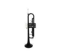 Standard Brass Black Trumpet Bb Flat Trumpet Exquisite Brass Instrument Trumpet with Box Mouthpiece Instrument with Accessories