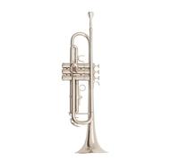 Standard Brass Brass all-silver musical instrument flat three-note trumpet for beginners and professional band