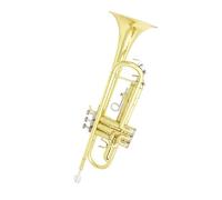 Standard Brass Brass instrument brass trumpet B flat beginner band professional playing trumpet trumpet(Color:Gold)