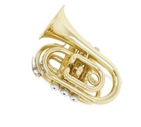 Standard Brass Brass Trumpet Handheld Trumpet Portable Pocket Trumpet Adult Student Professional Playing Brass Instruments