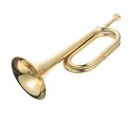 Standard Brass Brass trumpet with mouthpiece brass bugle call to learn brass instrument school band cavalry band