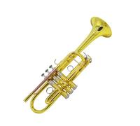 Standard Brass C-key trumpet instrument three-tone trumpet beginner's examination professional orchestra