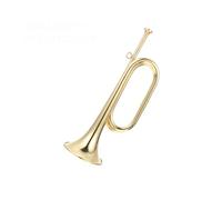 Standard Brass Cavalry Trumpet Trumpet Brass with Mouthpiece Brass Instrument Suitable for School Band Cavalry Band
