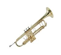 Standard Brass Double-pillar reinforced bell mouth B-flat trumpet instrument for beginners to play professional wind instruments