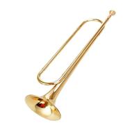 Standard Brass Gold basic model with original mouthpiece and flag trumpet instrument in B flat