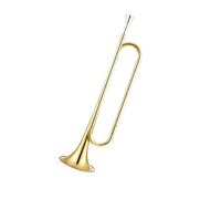 Standard Brass Golden B-key Student Young Pioneers Drum and Bugle Team Trumpet 200 Type with 7C Labor-Saving Mouth Trumpet