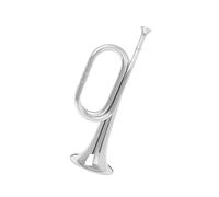 Standard Brass Military bugle brass cavalry horn military charge horn pure copper step horn brass instrument(Color:Yellow)