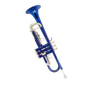 Standard Brass New blue large diameter trumpet trumpet Bb flat horn exquisite brass instrument trumpet box mouthpiece