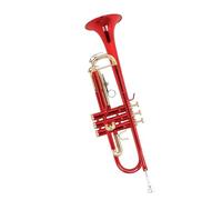 Standard Brass New red large diameter trumpet Bb flat horn exquisite brass instrument trumpet box mouthpiece