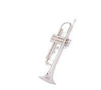 Standard Brass Nickel-plated trumpet instrument for beginners in B flat student school orchestra
