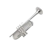 Standard Brass Professional C Trumpet Silver Plated Instrument Professional Trumpet C Mouthpiece Accessories With Box
