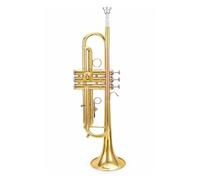 Standard Brass Professional phosphor bronze mouthpiece B flat lacquer gold trumpet band instrument
