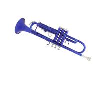 Standard Brass Pure blue large diameter trumpet Bb flat horn exquisite brass instrument trumpet box mouthpiece