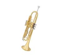 Standard Brass Recommended lacquer gold trumpet in B flat for beginners and professional performance trumpet orchestra