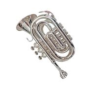 Standard Brass Silver Palm Size Pocket Trumpet Palm Size Pocket Size Mini Trumpet Bb