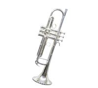 Standard Brass Silver Plated Professional Trumpet for Beginners Students Concert Performers