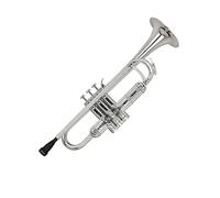Standard Brass Silver-plated trumpet in B flat for beginners to perform for wind band