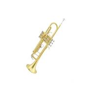 Standard Brass Silver-plated trumpet in B flat for beginners to perform for wind band