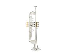 Standard Brass Silver-plated weighted trumpet professional trumpet instrument B flat three-note trumpet