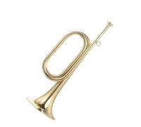 Standard Brass Standard trumpet cavalry horn with mouthpiece brass bugle call for school band