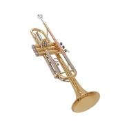 Standard Brass Three-color musical instrument in B-flat for primary school students beginners and adult trumpets