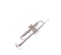 Standard Brass Trumpet B flat adult brass instrument nickel plated silver white
