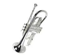 Standard Brass Trumpet B flat cornet instrument surface silver plated