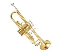 Standard Brass Trumpet Bb B flat brass trombone exquisite and durable trumpet instrument with mouthpiece gloves shoulder strap box