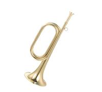 Standard Brass Trumpet brass cavalry horn with mouthpiece brass bugle call school band cavalry band brass instrument
