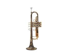 Standard Brass Trumpet Brass Standard Bb Trumpet Set for Students Beginners with Hard Case Gloves 7 C Mouthpiece