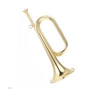 Standard Brass Trumpet Cavalry Scout Trumpet Bugle Brass Student Trumpet Instrument Suitable for Beginners and Adults