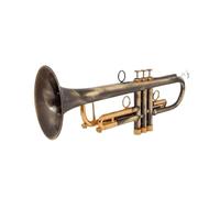 Standard Brass Trumpet copper pipe standard Bb trumpet set suitable for students and beginners with hard box gloves 7C mouthpiece