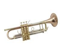 Standard Brass Trumpet flat musical instrument brass student brass trumpet handheld trumpet portable pocket trumpet