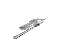 Standard Brass Trumpet high quality brass silver plated surface musical instrument trumpet with box accessories
