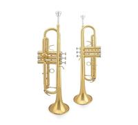 Standard Brass Trumpet in B flat beginner's grade wind band lacquered brass adult student professional stage
