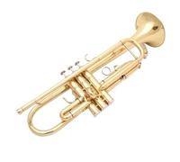 Standard Brass Trumpet in B flat for beginners to take the professional silver-plated trumpet instrument