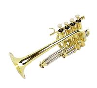 Standard Brass Trumpet instrument B flat four key trumpet instrument Brass trumpet