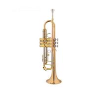 Standard Brass Trumpet instrument B flat phosphor bronze mouthpiece tube white copper pitch tube trumpet