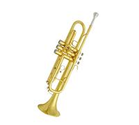 Standard Brass Trumpet instrument gold silver B flat three tone horn full copper lacquer gold