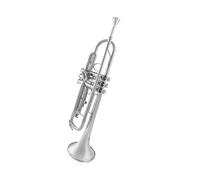 Standard Brass Trumpet instrument in B flat for children's beginner performance test brass nickel-plated Western wind instrument