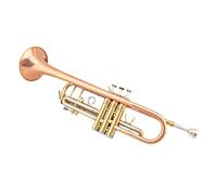 Standard Brass Trumpet professional heavy-duty trumpet instrument phosphor bronze body white copper pitch tube