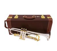 Standard Brass Trumpet silver flat musical instrument brass student trumpet brass instrument