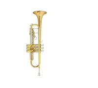 Standard Brass Upgraded version of B-flat trumpet instrument for band students taking exams for beginners