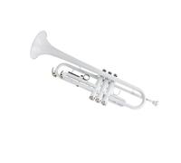 Standard Brass White lacquer large diameter trumpet trumpet Bb flat horn exquisite brass instrument trumpet box mouthpiece