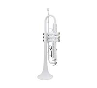 Standard Brass White trumpet Bb flat brass material music trumpet with mouthpiece gloves cleaning cloth box accessories