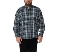 Standard Button-Down Check Cotton Shirt s.Oliver Bleu 5XL